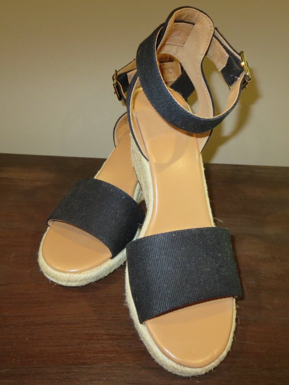 Women's J CREW Wedgie Sandals Shoes Sz 8.5